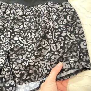 Fabletics Women's Leopard Running Shorts S gym